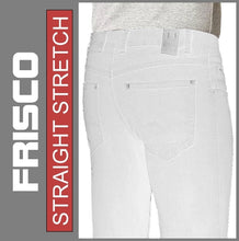 Lade das Bild in den Galerie-Viewer, STOOKER FRISCO | White | Stretch Denim | Regular Straight | Jeans Hose | HERREN | Rückansicht Gesäß
