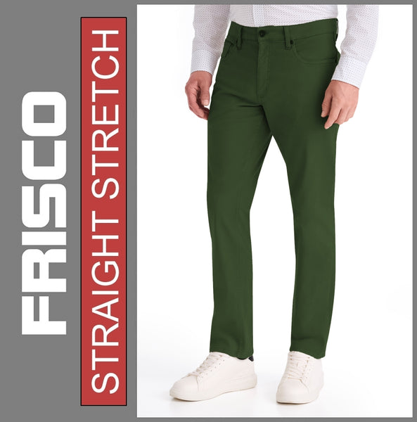 STOOKER FRISCO | Green Classic | Stretch Denim | Regular Straight | Jeans Hose | HERREN | Frontansicht