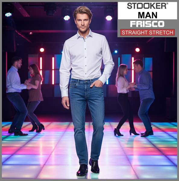 STOOKER FRISCO | Heavy Stone Wash | Stretch Denim | Regular Straight | Jeans Hose | HERREN