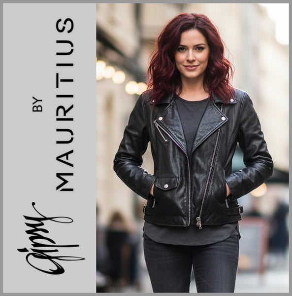 GIPSY by MAURITIUS | Black | Lederjacke | Bikerjacke | PGG W14 LEGV | Damen