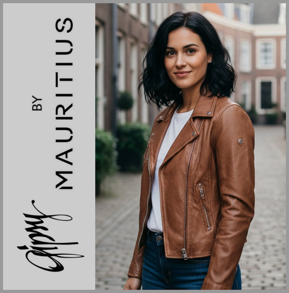 GIPSY by MAURITIUS | Cognac | Lederjacke | Bikerjacke | PGG W14 LEGV | Damen