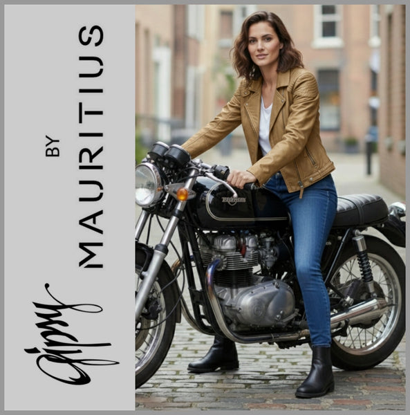 GIPSY by MAURITIUS | Yellow | Lederjacke | Bikerjacke | PGG LABAGV | Damen