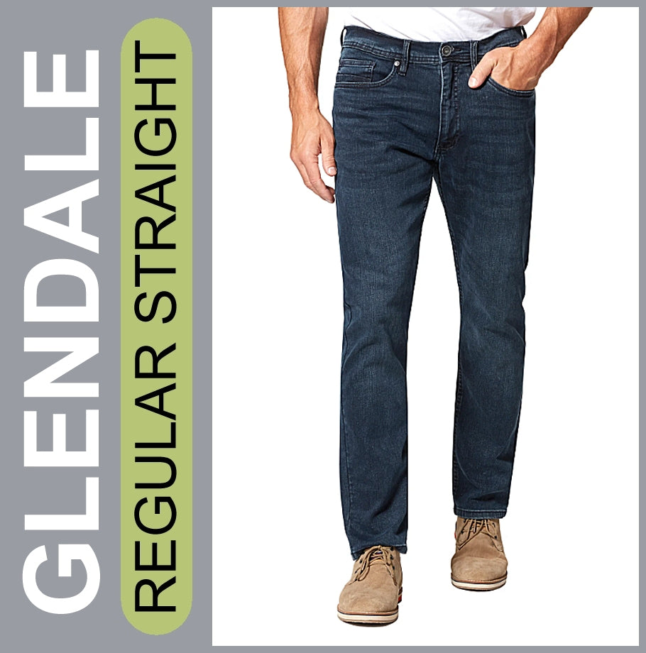 STOOKER GLENDALE | Darkblue Vintage | Stretch Denim | Regular Straight | Jeans Hose | HERREN