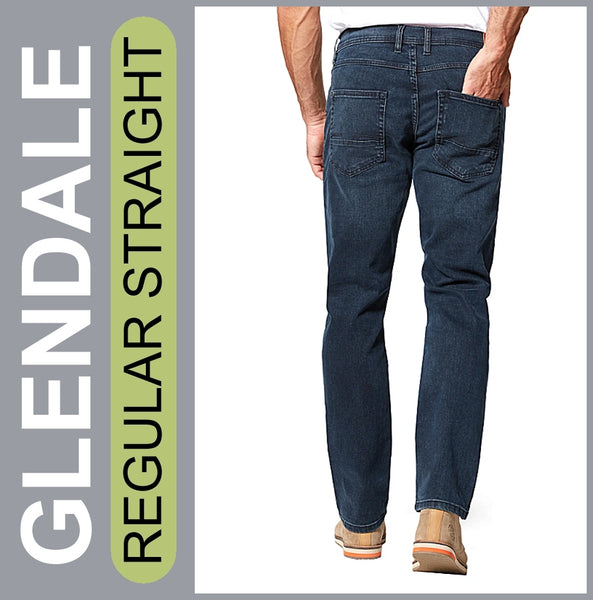 STOOKER GLENDALE | Darkblue Vintage | Stretch Denim | Regular Straight | Jeans Hose | HERREN