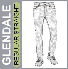 Lade das Bild in den Galerie-Viewer, STOOKER GLENDALE | Stretch Denim | Regular Straight | Jeans Hose | HERREN | Gitter-Modell
