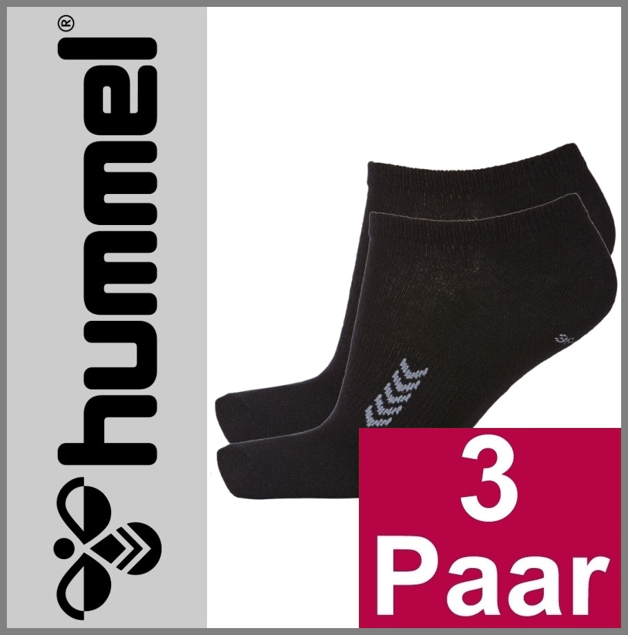 HUMMEL | SNEAKERSOCKEN | Sport | Tennis | Freizeit | Business | BLACK | Herren