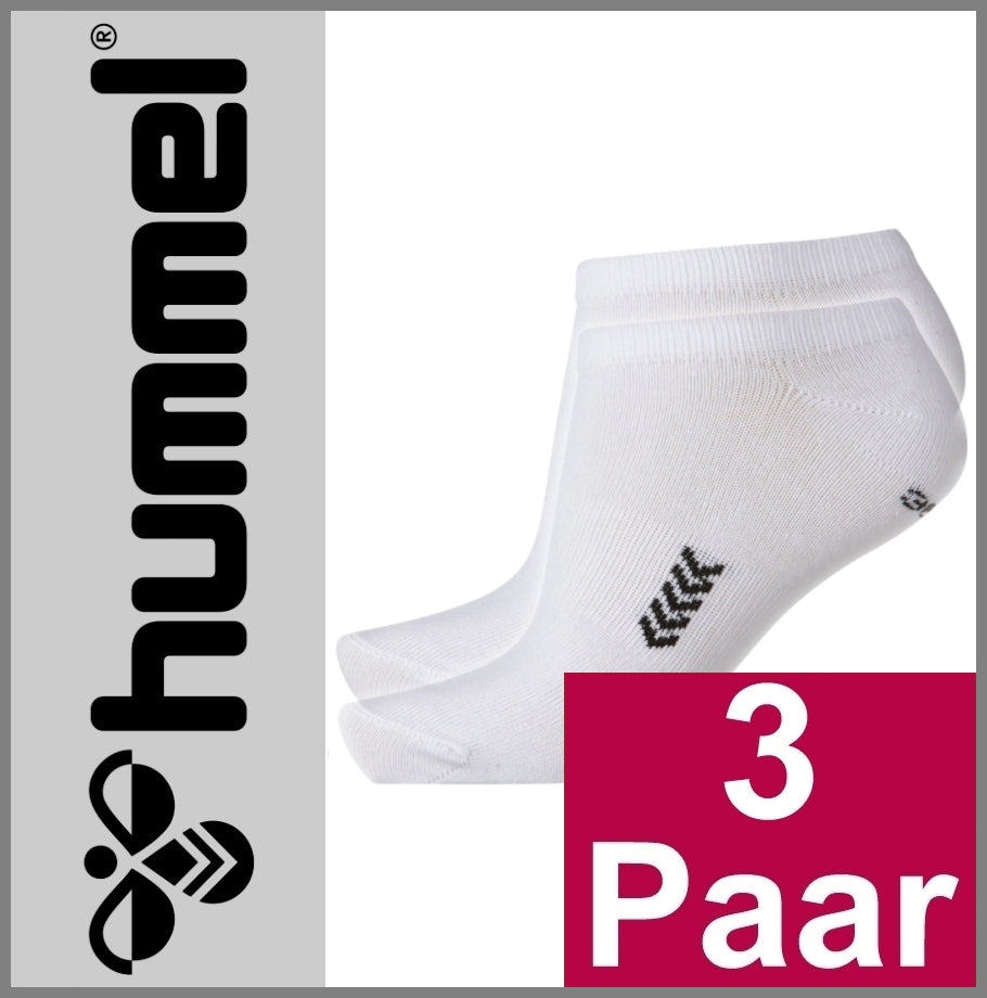 HUMMEL | SNEAKERSOCKEN | Sport | Tennis | Freizeit | Business | WHITE | Herren