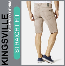 Lade das Bild in den Galerie-Viewer, Hero KINGSVILLE | Ecru | STRAIGHT FIT | Bermuda | Summer Denim | Herren | Rückansicht
