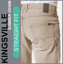 Lade das Bild in den Galerie-Viewer, Hero KINGSVILLE | Ecru | STRAIGHT FIT | Bermuda | Summer Denim | Herren | Rückansicht Gesäß
