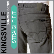Lade das Bild in den Galerie-Viewer, Hero KINGSVILLE | Graphite Grey | STRAIGHT FIT | Bermuda | Summer Denim | Herren | Rückansicht Gesäß
