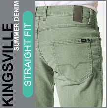 Lade das Bild in den Galerie-Viewer, Hero KINGSVILLE | Light Khaki | STRAIGHT FIT | Bermuda | Summer Denim | Herren | Rückansicht Gesäß
