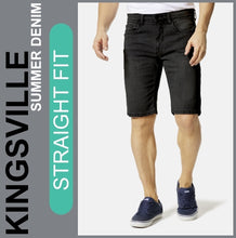 Lade das Bild in den Galerie-Viewer, Hero KINGSVILLE | Night | STRAIGHT FIT | Bermuda | Summer Denim | Herren | Frontansicht
