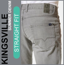 Lade das Bild in den Galerie-Viewer, Stooker KINGSVILLE | Silvergrey Denim | STRAIGHT FIT | Bermuda | Summer Denim | Herren | Rückansicht Gesäß
