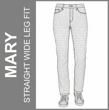 Lade das Bild in den Galerie-Viewer, STOOKER MARY | Stretch Jeans | Straight Wide Leg Fit | DAMEN | Gtter-Modell
