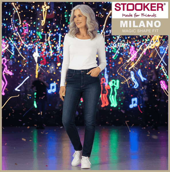 STOOKER MILANO | Medium Blue | Magic Shape Fit | Damen