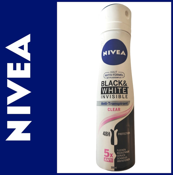 Nivea | Black + White | Anti-Transpirant Spray | 150 ml