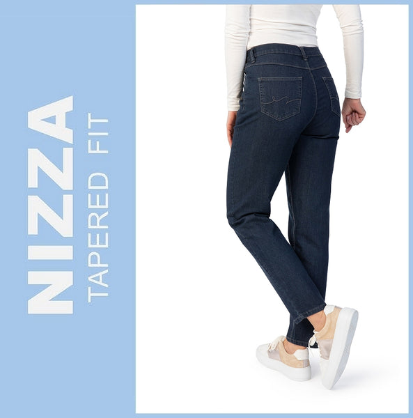 STOOKER NIZZA | Dark Blue Denim | Stretch Jeans | Tapered Fit | DAMEN