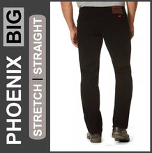 Lade das Bild in den Galerie-Viewer, HERO PHOENIX | Black | Big Stretch | Jeans Hose | Straight Cut | HERREN | Rückansicht
