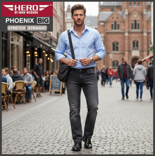 Lade das Bild in den Galerie-Viewer, HERO PHOENIX | Darkgrey Wash | Big Stretch | Jeans Hose | Straight Cut | HERREN
