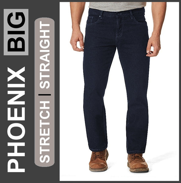 HERO PHOENIX | Deep Blue Used | Big Stretch | Jeans Hose | Straight Cut | HERREN