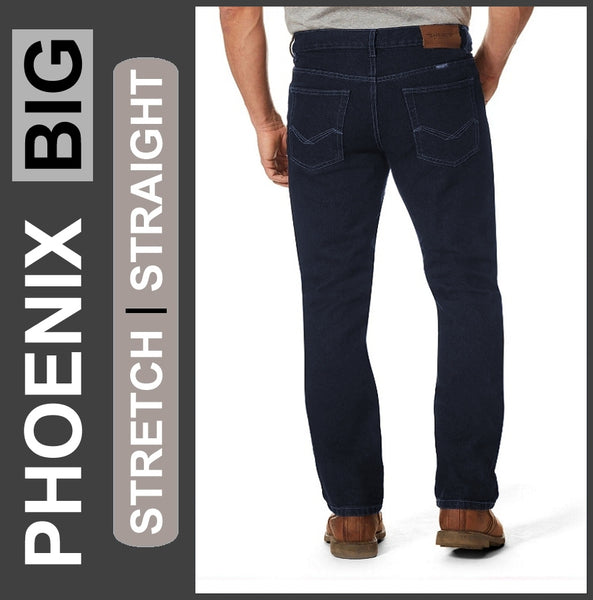 HERO PHOENIX | Deep Blue Used | Big Stretch | Jeans Hose | Straight Cut | HERREN