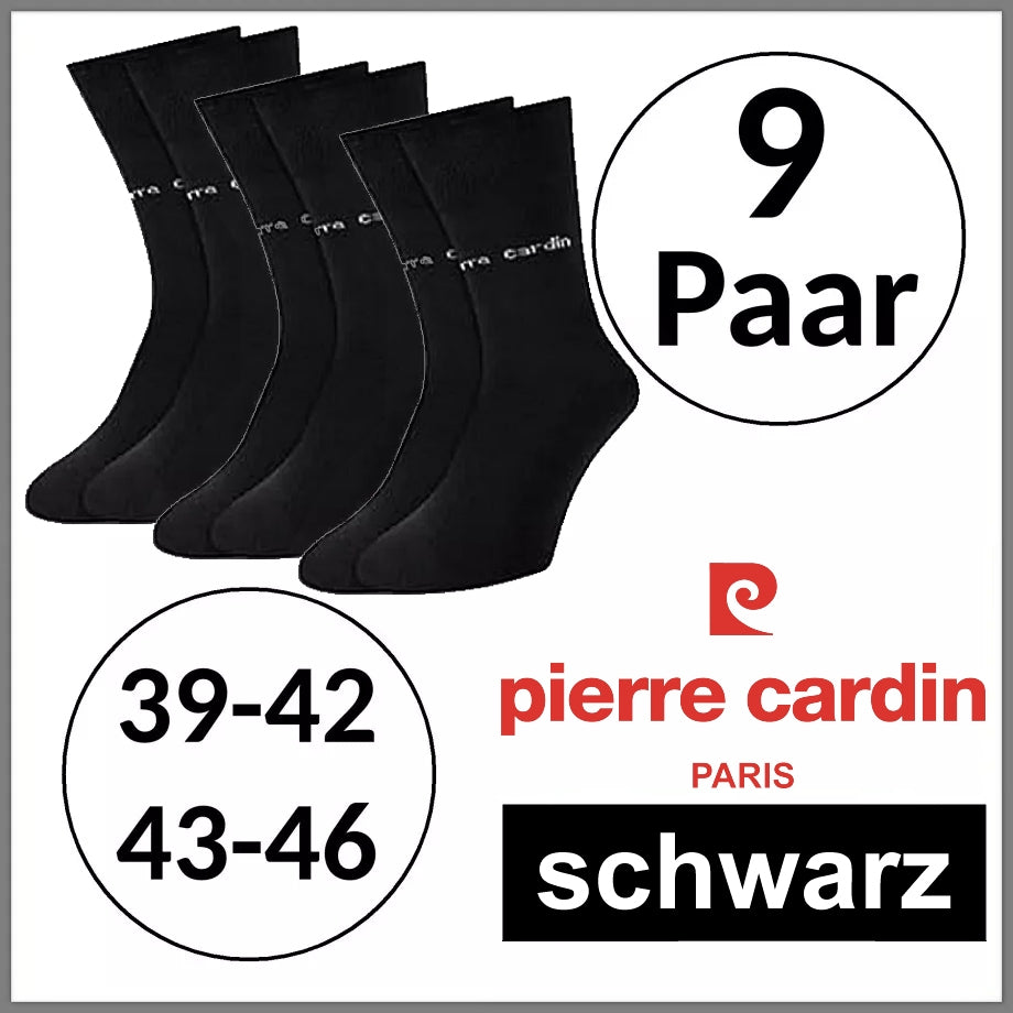 Pierre Cardin® SOCKEN | Freizeit | Business | Schwarz | Herren