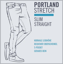 Lade das Bild in den Galerie-Viewer, HERO PORTLAND | Mid Blue Used | Stretch Jeans Hose | Slim Straight Fit | HERREN | NEU!

