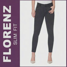 Laden und Abspielen von Videos im Galerie-Viewer, STOOKER FLORENZ | Black Denim Stripe | Stretch Jeans | Slim Fit | DAMEN
