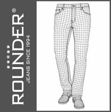 Lade das Bild in den Galerie-Viewer, ROUNDER FALCO | Stretch Denim | Regular Straight | Jeans Hose | HERREN | Gitter-Modell
