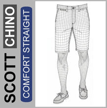 Lade das Bild in den Galerie-Viewer, Stooker SCOTT CHINO | Herren | COMFORT STRAIGHT FIT | Bermuda-Hose | Gitter-Modell
