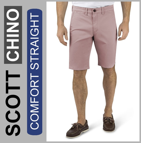 Stooker SCOTT CHINO | Herren | Rose | COMFORT STRAIGHT FIT | Bermuda-Hose