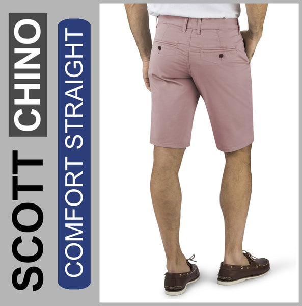 Stooker SCOTT CHINO | Herren | Rose | COMFORT STRAIGHT FIT | Bermuda-Hose