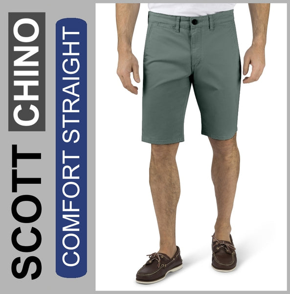 Stooker SCOTT CHINO | Herren | Khaki | COMFORT STRAIGHT FIT | Bermuda-Hose | Frontansicht
