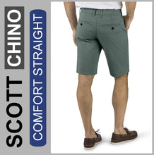 Lade das Bild in den Galerie-Viewer, Stooker SCOTT CHINO | Herren | Khaki | COMFORT STRAIGHT FIT | Bermuda-Hose | Rückansicht
