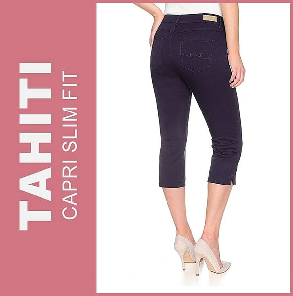 STOOKER TAHITI | Blue Night | 7/8 Capri Stretch Jeans | Slim Fit | DAMEN