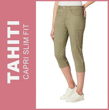 Lade das Bild in den Galerie-Viewer, STOOKER TAHITI | Olive | 7/8 Capri Stretch Jeans | Slim Fit | DAMEN
