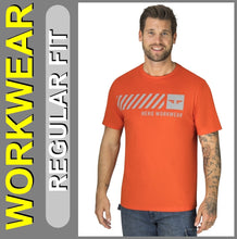 Lade das Bild in den Galerie-Viewer, HERO Workwear | T-Shirt HMW | Poinciana Orange | Regular Fit | Arbeits-T-Shirt | HERREN
