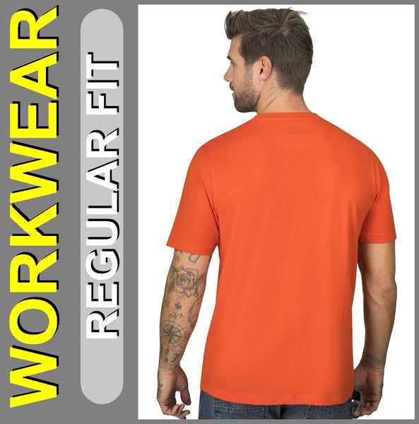 HERO Workwear | T-Shirt HMW | Poinciana Orange | Regular Fit | Arbeits-T-Shirt | HERREN