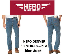 Lade das Bild in den Galerie-Viewer, HERO DENVER -Jeans Hose 100% Baumwolle - blue stone
