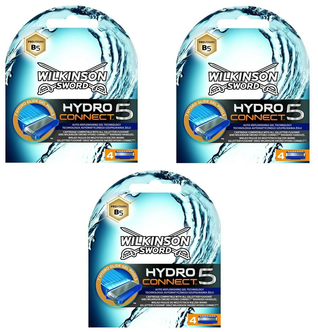 Wilkinson SWORD Hydro5 CONNECT Rasierklingen 12 Stück Original /OVP/ - 3x4er Pack