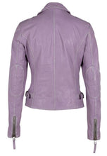 Lade das Bild in den Galerie-Viewer, Gipsy Damen Lederjacke Bikerjacke Jacket PGG LABAGV (PERFECTO) - Lavender
