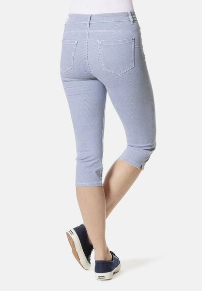 STOOKER COCO DAMEN STRETCH JEANS HOSE - SKINNY FIT - Blue Stripe