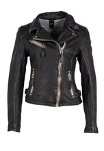 Lade das Bild in den Galerie-Viewer, Gipsy Damen Vintage Lederjacke Bikerjacke Jacket PGG LULV (PERFECTO) - Black
